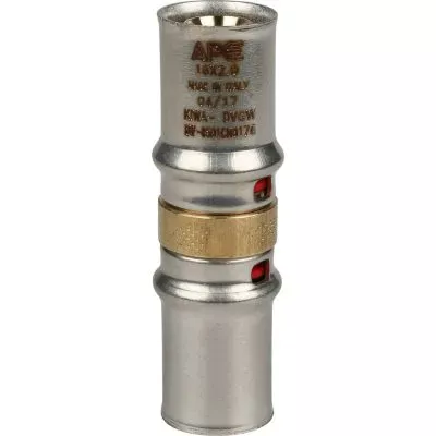 SFP-0003-001616 STOUT Муфта соединительная равнопроходная 16х16 для металлопластиковых труб прессовой