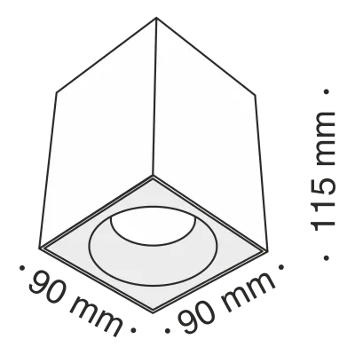 Потолочный светильник Technical C030CL-01W