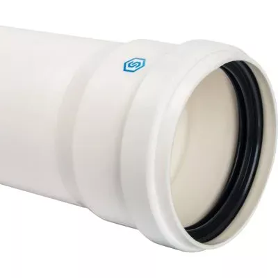 SCA-0080-001000 STOUT элемент дымохода DN 80 труба 1000 мм п/м