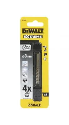 Сверло по металлу 2 шт. COBALT 5% (3х61х33 мм) Dewalt DT4902