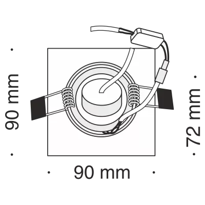 Встраиваемый светильник Technical DL288-2-3W-W