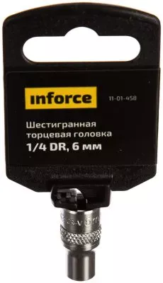 Inforce шестигранная торцева головка 1/4 DR 6мм 11-01-458