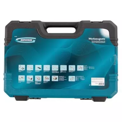 Набор инструментов 82 предметов , 120 зубьев, CrV, 1/4", 1/2" Gross