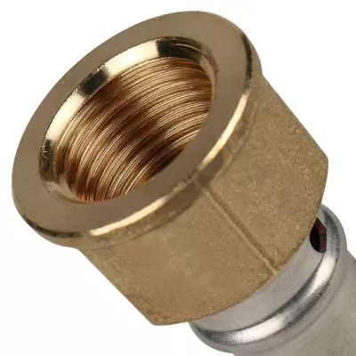 SFP-0002-001216 STOUT Переходник с внутренней резьбой 1/2"х16 для металлопластиковых труб прессовой