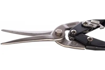 Ножницы по металлу "Piranha", 270 мм, прямой проходной рез, сталь СrMo, двухкомпонентные рукоятки Gross