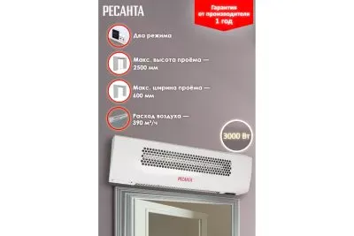 Тепловая завеса Ресанта ТЗ-3С 67/6/1