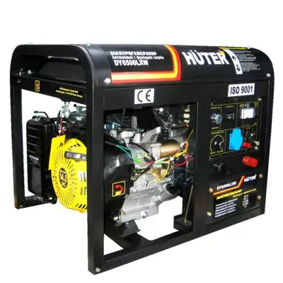 Бензиновый сварочный генератор Huter DY6500LXW