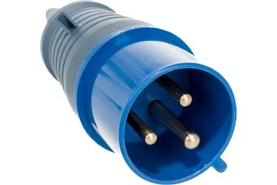 Электрическая кабельная вилка IEK 32А 2P+E 220В IP44 023 ИЭК PSR01-032-3