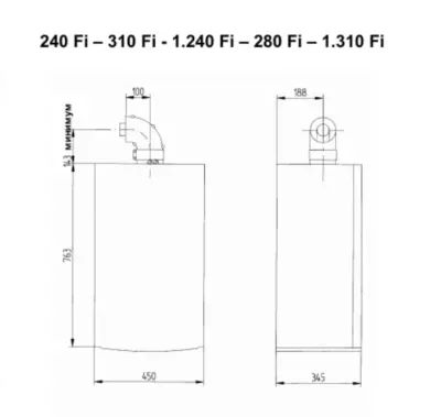 Котел газовый настенный BAXI LUNA-3 Comfort 310 Fi (двухконтурный, закрытая камера сгорания)