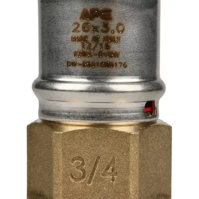 SFP-0002-003426 STOUT Переходник с внутренней резьбой 3/4"х26 для металлопластиковых труб прессовой