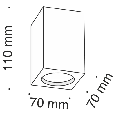 Потолочный светильник Technical C005CW-01W