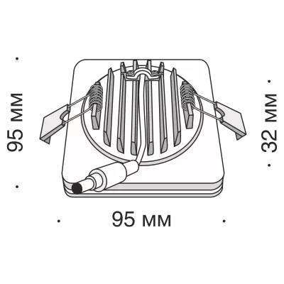 Встраиваемый светильник Technical DL2001-L12B