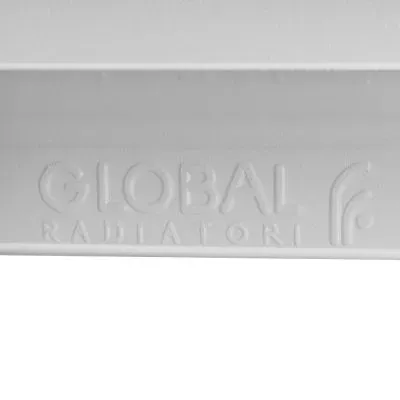 Global ISEO 500 12 секций радиатор алюминиевый боковое подключение (белый RAL 9010)