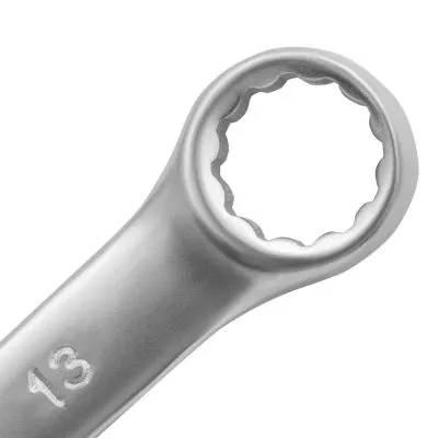 Ключ комбинированный, 13 мм, CrV, матовый хром Matrix
