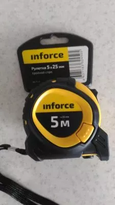 Inforce Рулетка компактная 5Х25 06-11-74