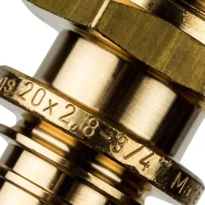 SFA-0001-002034 STOUT Переходник с наружной резьбой 20xR 3/4" для труб из сшитого полиэтилена аксиальный
