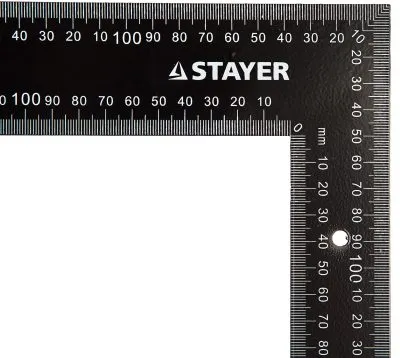 STAYER 600 х 37 х 1 мм, цельнометаллический, угольник столярный 3435-60