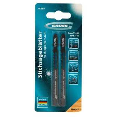 Полотна для электролобзика  по дереву, 2 шт, ( 3104-T144D ) Gross