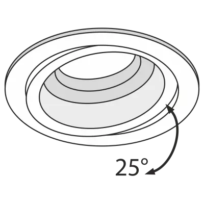 Встраиваемый светильник Technical DL025-2-01B