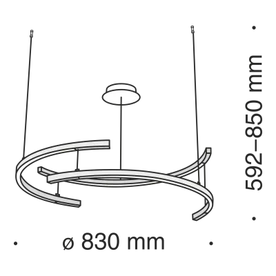 Подвесной светильник Technical MOD054PL-L52W4K