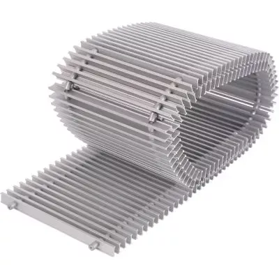 SCN-1100-0824200 STOUT Конвектор внутрипольный SCN 80.240.2000 (Решётка роликовая, анодированный алюминий)