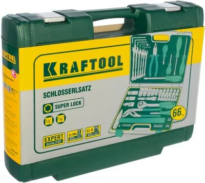 KRAFTOOL 66 шт., набор слесарно-монтажного инструмента EXTREM-66 27976-H66 Expert