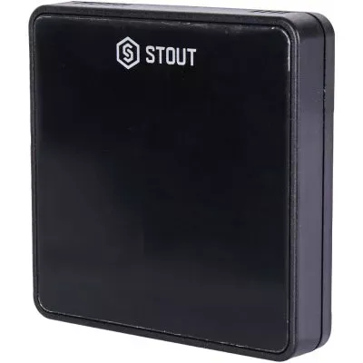 STE-0101-008011 STOUT Беспроводной комнатный датчик C-8r, черный