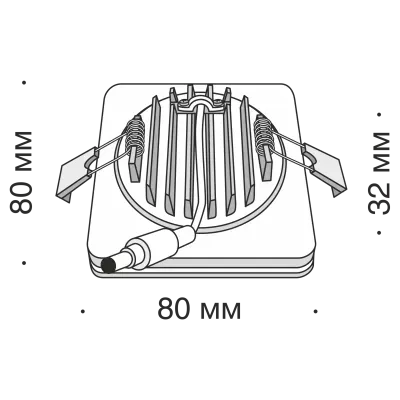 Встраиваемый светильник Technical DL2001-L7B4K