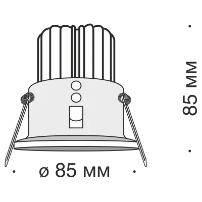Встраиваемый светильник Technical DL034-2-L12W