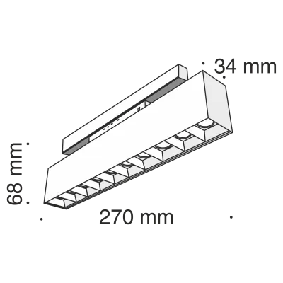Трековый светильник Technical TR014-2-20W4K-B