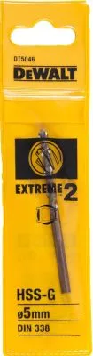 Сверло для металла DeWALT 5х86х46мм Extreme2 DT 5046