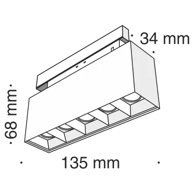 Трековый светильник Technical TR014-2-10W4K-B