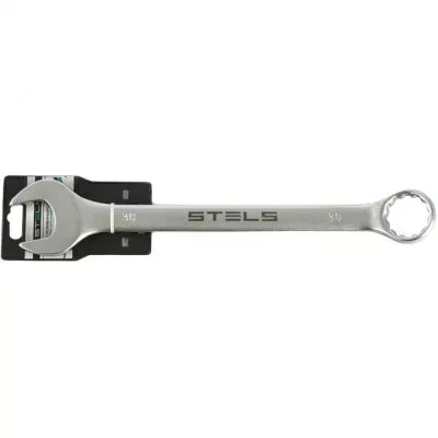 Ключ комбинированный, 30 мм, CrV, матовый хром Stels