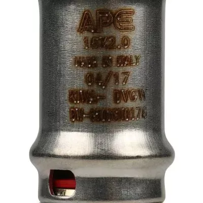 SFP-0003-001616 STOUT Муфта соединительная равнопроходная 16х16 для металлопластиковых труб прессовой