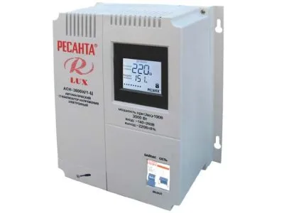 Стабилизатор напряжения Ресанта АСН 3000 Н/1-Ц Lux