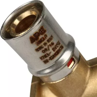 SFP-0012-001220 STOUT Угольник настенный с креплением удлинённый 1/2"х20 для металлопластиковых труб прессовой