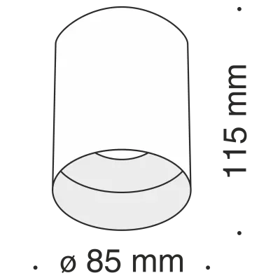 Потолочный светильник Technical C014CL-01W