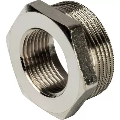SFT-0029-001121 STOUT Футорка никелированная 1"1/2X1"