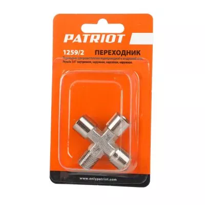 Переходник Patriot 1259/2 (крест 1/4" MFFF)