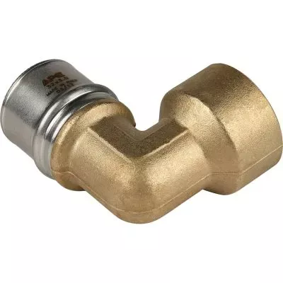 SFP-0010-000132 STOUT Угольник-переходник с внутренней резьбой 1"х32 для металлопластиковых труб прессовой