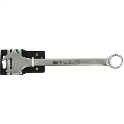 Ключ комбинированный, 28 мм, CrV, матовый хром Stels