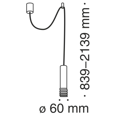 Подвесной светильник Technical P025PL-01B