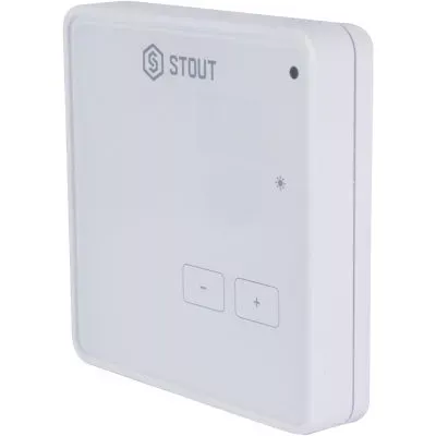 STE-0101-009003 STOUT Проводной комнатный регулятор R-9z, белый