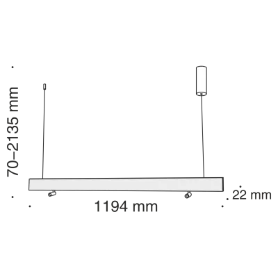 Подвесной светильник Technical P068PL-L27B4K