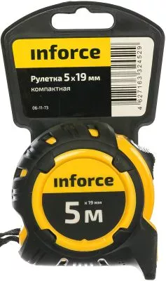 Inforce Рулетка компактная 5Х19 06-11-73