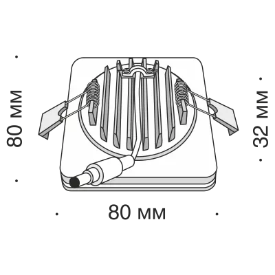 Встраиваемый светильник Technical DL2001-L7B