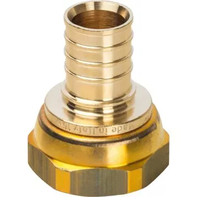 SFA-0019-002510 STOUT Переходник с накидной гайкой 25xG 1" для труб из сшитого полиэтилена аксиальный