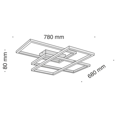 Потолочный светильник Technical MOD015CL-L80B4K