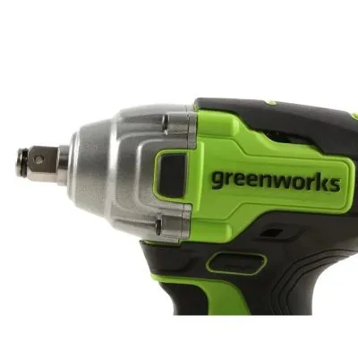 Гайковерт ударный аккумуляторный Greenworks GD24IW400 24V (без АКБ и ЗУ) 3802907