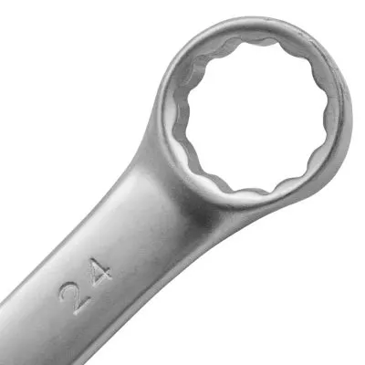 Ключ комбинированный, 24 мм, CrV, матовый хром Matrix